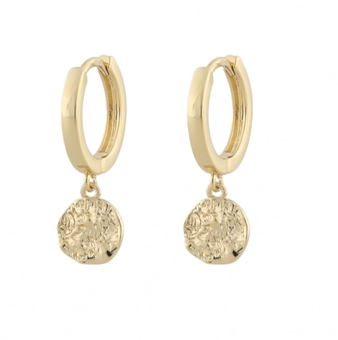 Rue Ring Earring Plain Gold